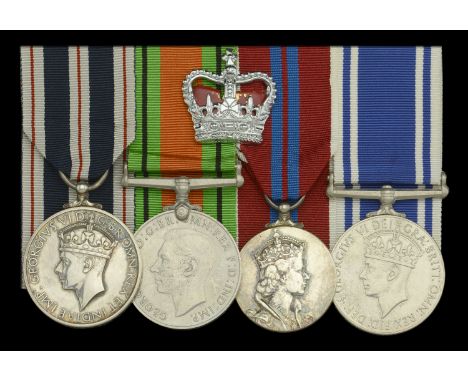 A K.P.M. for Gallantry group of four awarded to Sergeant (later Detective Superintendent) R. T. Bailey, Metropolitan Police  
