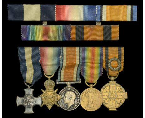 The Great War D.S.C. group of five miniature dress medals worn by Captain J. C. Brooke, Royal Air Force, late Royal Naval Air