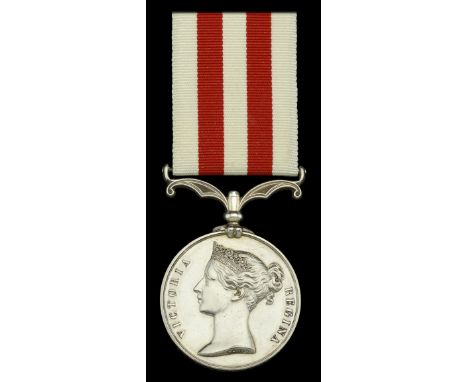 Indian Mutiny 1857-59, no clasp (Bombr. Chas. Cole, 2nd Compy. 5th Bn. Bl. Art.) light contact marks, otherwise good very fin