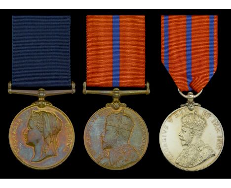 Three: Police Constable C. Goddard, Metropolitan Police  Jubilee 1897, Metropolitan Police (P.C. C. Goddard. 3rd. Divn.); Cor
