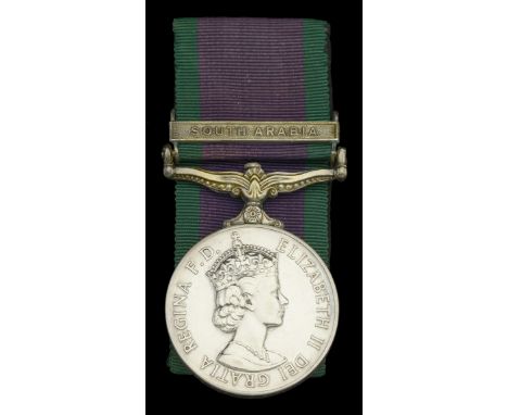 General Service 1962-2007, 1 clasp, South Arabia (24033963 Pte. M. F. Aveling. Para.) extremely fine £240-£280 --- Importatio