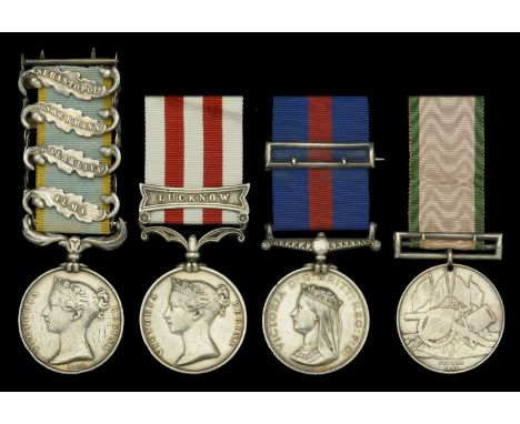Four: Private G. A. Illingworth, 40th Regiment of Foot, late 20th Regiment of Foot, who served overseas in the Crimea, North 