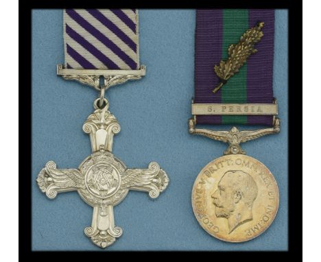 The extremely rare Great War ‘Mesopotamia’ D.F.C., G.S.M. ‘S. Persia’ pair awarded to Captain A. P. Adams, 47 and 30 Squadron