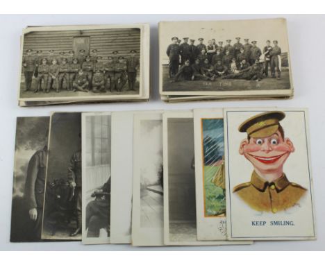 Military, very good original selection, R/P's, camps, parades, bands, humour, novelty, etc needs viewing &nbsp; (approx 58 ca