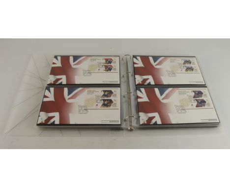 London 2012 Team GB Gold Medal Winners FDC's in special binder (63)