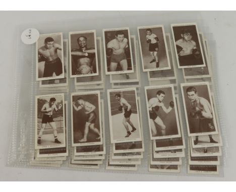 Churchman - Boxing Personalities, complete set in pages, mainly VG cat value £60