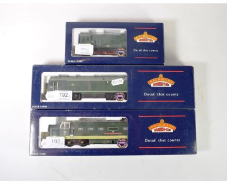 Bachmann OO Gauge Three Locomotives (i) 32525 Class 55 Deltic Queens Own Highlander  (ii) 32429 Class 24 Diesel BR D5011 (iii