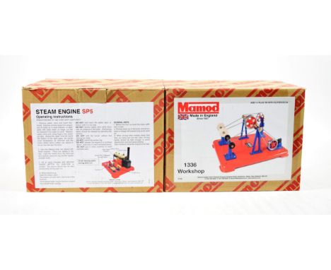 Mamod SP5D Twin Cylinder Working Steam Engine With Dynamo 1336 Workshop  (both G-E boxes E-G) (2)