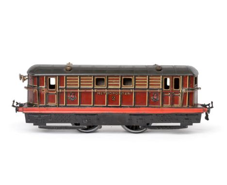 Hornby O Gauge Clockwork Metropolitan Locomotive (G, part of handrail detached near cab)