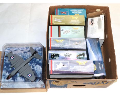 Corgi Aviation Archive AA34701 English Electric Canberra, AA35004 Gloster Meteor, AA36001 BA Hawk 'Red Arrows', AA35001 Glost