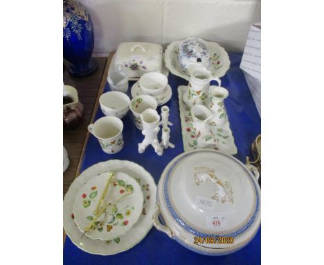 QUANTITY OF CHINA WARES INCLUDING DRESSING TABLE SET BY J KENT AND SOME COALPORT CUPS AND SAUCERS