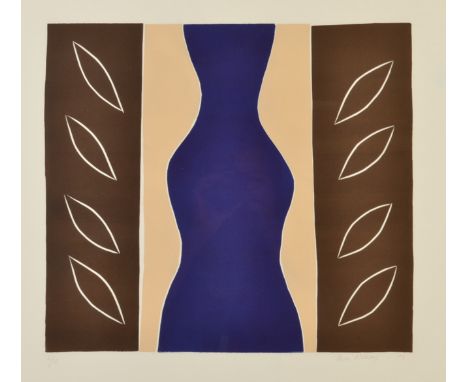 BREON O'CASEY
Brown and blue
Silkscreen print
Signed and numbered 6 out of an edition of 15
Paper size 58 x 60.5cm Condition 