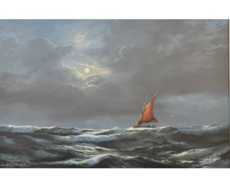 DAVID A. JAMES
Seascape
Oil on canvas
Signed and dated '78
60 x 90cm
Together with a second oil by the same