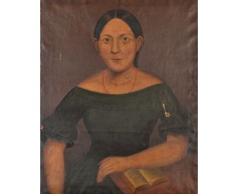 ENGLISH PROVINCIAL SCHOOL
Portrait of a young Victorian lady
Oil on canvas
60 x 50cm