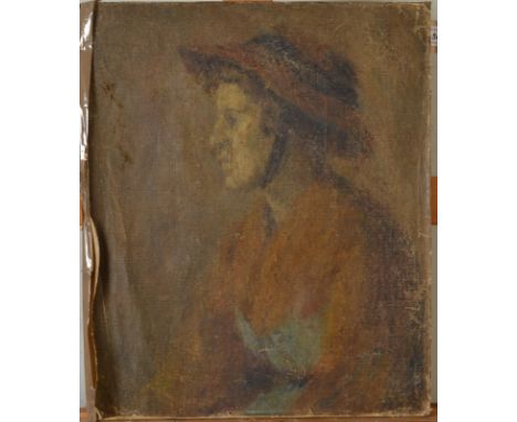 Portrait of a Lady
Oil on canvas
44 x 37cm, unframed 