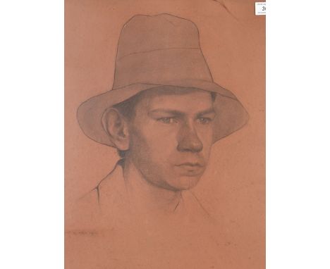 BENNO ELKAN
Head of a Young Man
Pencil sketch
Signed and dated 1900
51 x 40cm
