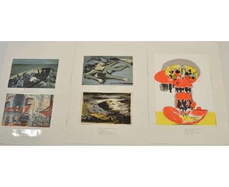 JOHN PIPER
Approach to Gordale Scar
Lithograph
WILLIAM SCOTT of Belfast
War!/Adrift
Two lithographs, 1944
EDWARD BAWDEN
Damas