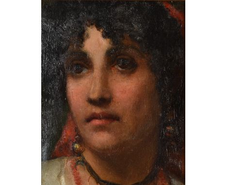 Portrait of a gypsy
Oil on canvas
Unsigned
24 x 19cm