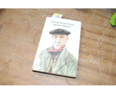 George Ewart Evans, Spoken History, signed first edition