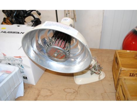 A Pifco infra red heat lamp, sold as a collectors item