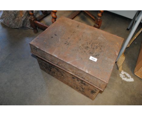 A metal trunk