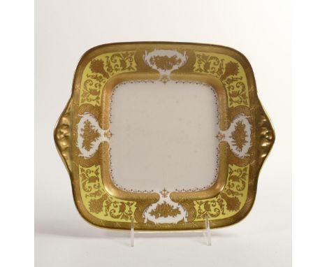 De Lamerie Fine Bone China Lemon Handled Sandwich Plate  , specially made high end quality item, length 27cm 