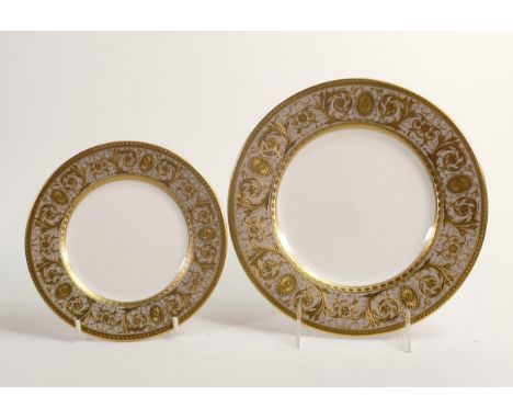 De Lamerie Fine Bone China Olympus Patterned Salad &amp; Dessert Plates , specially made high end quality item, diameter of l