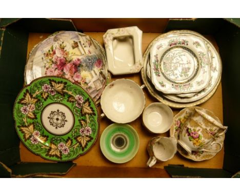 A mixed collection of items to include Royal Albert Lovelace Cups &amp; Saucers, Shelley Bowl, Minton Indian Tree patterned i