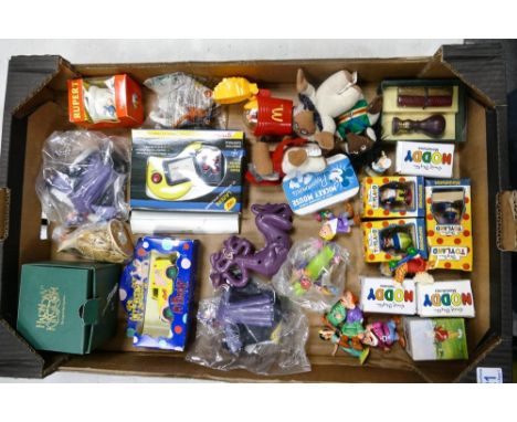 A mixed collection of Vintage Toys to include McDonalds Happy Meals items, Day Gone Mr Blobby Advertising Truck, Wombles, Nod