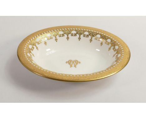 De Lamerie Fine Bone China Special Commision Oval Open Veg Bowl , specially made high end quality item, diameter 26.5cm 