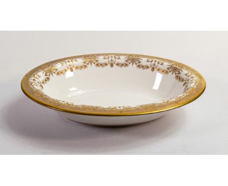 De Lamerie Fine Bone China Chatsworth Garland patterned oval open vegetable dish, specially made high end quality item, diame