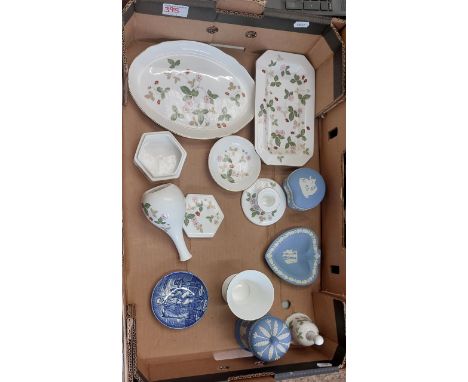 A Mixed Collection of Wedgewood Items to Include Wedgewood Jasperware Lidded Pots, Trinket Dishes. Wedgewood Pattern Wild Str