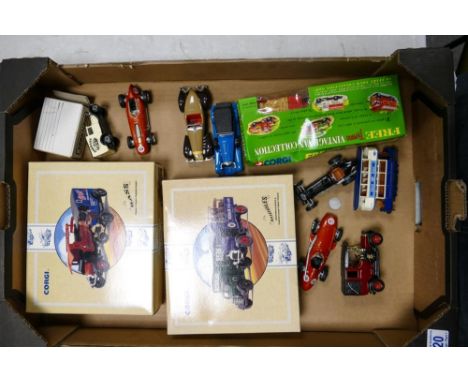 A mixed collection of vintage toys to include Corgi Bass &amp; Ruddles Beer Advertising Boxed Truck Sets, Matchbox &amp; simi