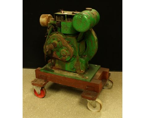 A vintage Peter 15BHP stationary engine, 509949, type A11, 750RPM