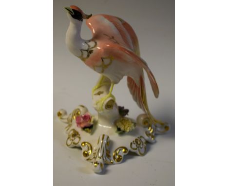 A Royal Crown Derby model, Chelsea Bird, signed S Kinsey, 15cm high