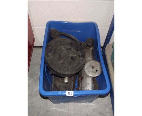 A box of engine parts believed small Triumph ie: Herald/Spitfire.