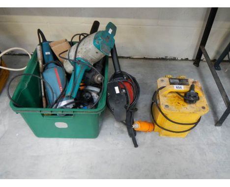 A110 volt Kango hammer, transformer and other electrical tools.