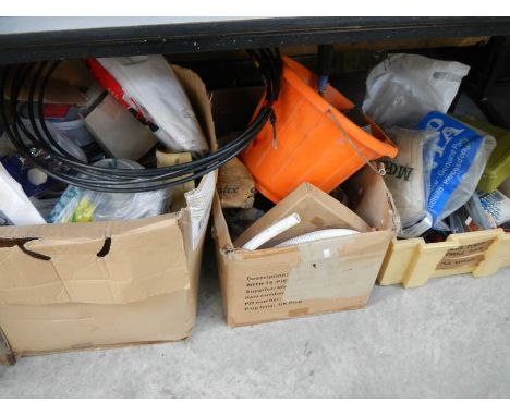 3 large boxes of miscellaneous tools including electrical, plumbing etc.,