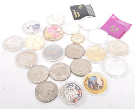 A collection of 20th century Great British uncirculated currency coins. To include George V Five Shillings (1951),&nbsp;Eliza