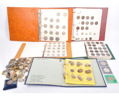 A collection of 19th century and later UK and foreign circulated currency coins. To include, silver content - 2 x Victorian H