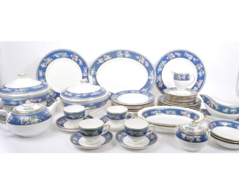 A large extensive collection of 'Blue Siam' pattern dinner / tea service set by Wedgwood.&nbsp;Comprising two large vegetable