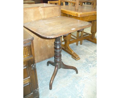 A 19th Century mahogany tilt top tripod table.