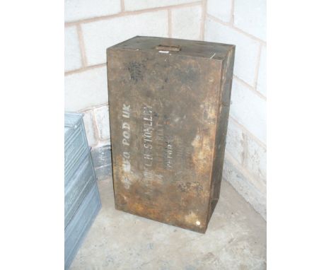 An Old tin trunk