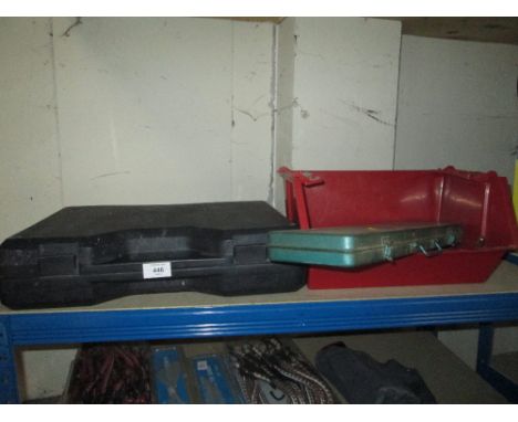 TWO BOXES OF TOOLS ETC.