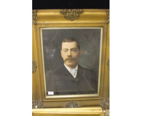H. LANCASTER (XX).  Portrait of a Gentleman, oil on canvas, signed lower right, gilt framed and glazed, 47 x 37 cm