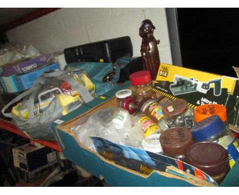 A QUANTITY OF TOOLS, SCREWS ETC