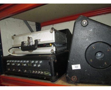 A SQUIER AMPLIFIER, SPEAKERS ETC