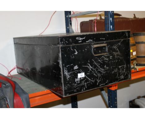 A B.H.STRETTON TIN TRUNK