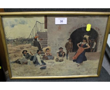A GILT FRAMED PRINT