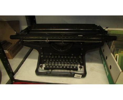A vintage Underwood typewriter